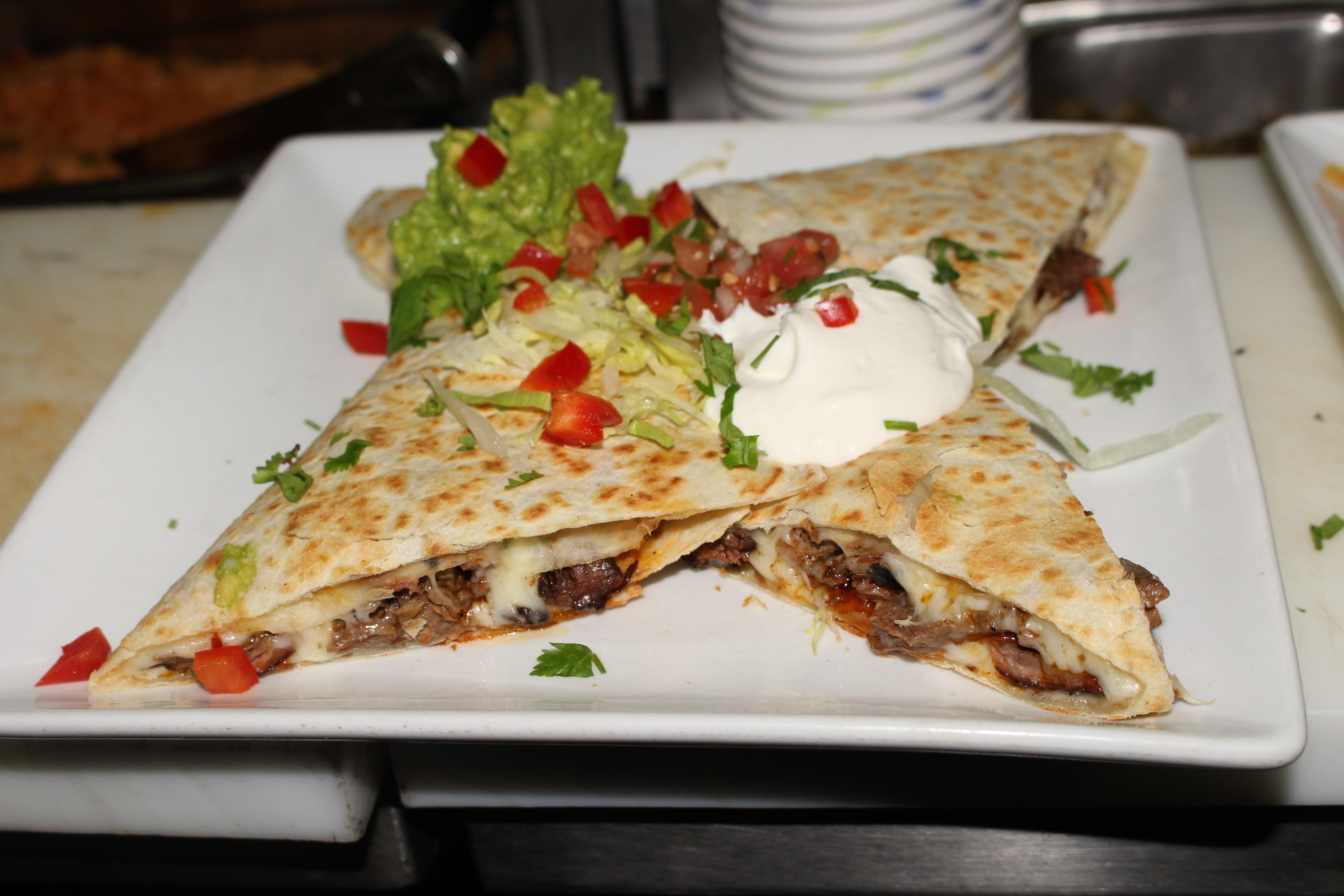 Order Grilled Steak Quesadilla food online from Refried Beans store, New York on bringmethat.com