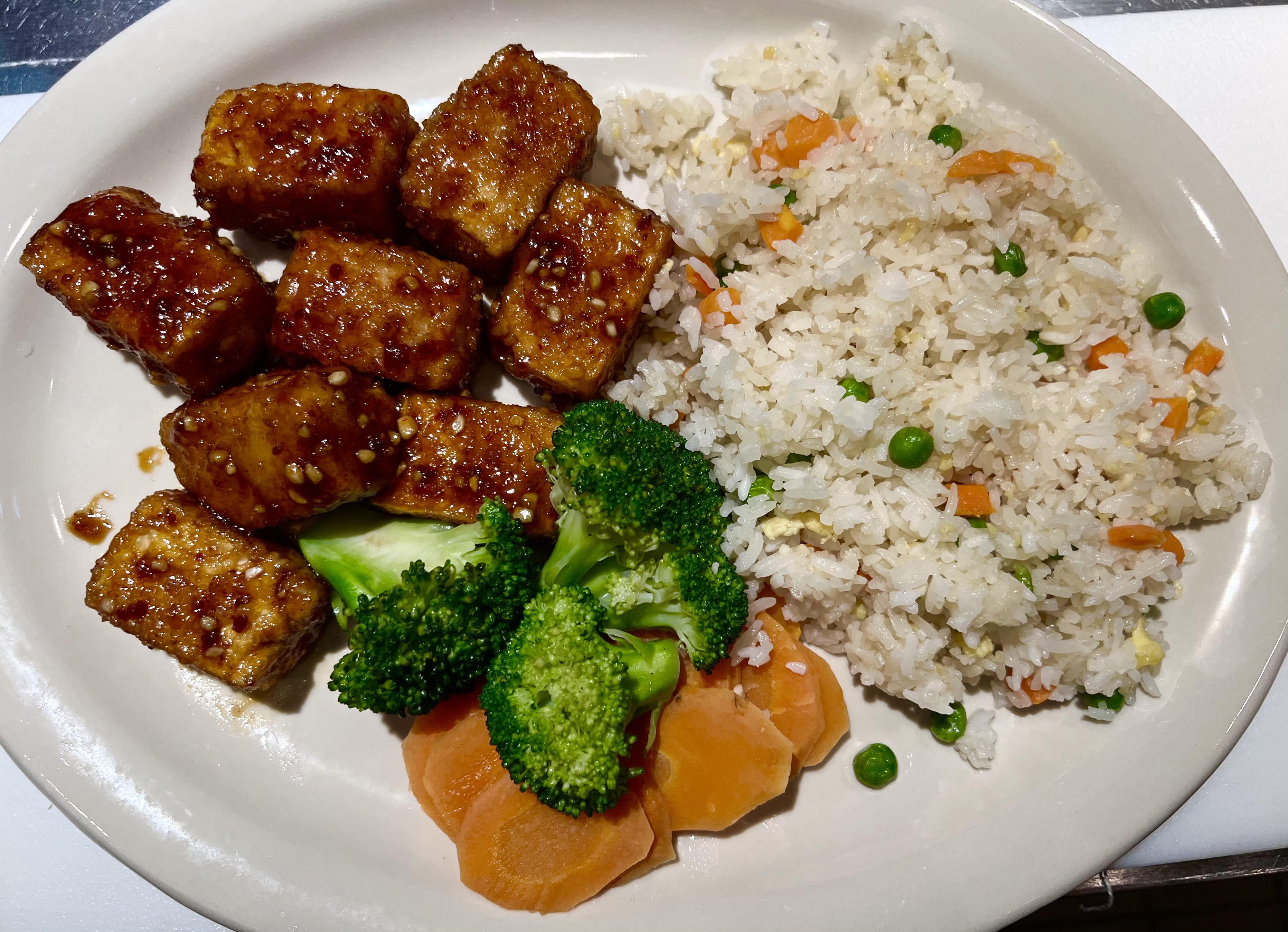 Order Honey Garlic Tofu food online from Rice & Noodles Chinese Kitchen store, Bellevue on bringmethat.com