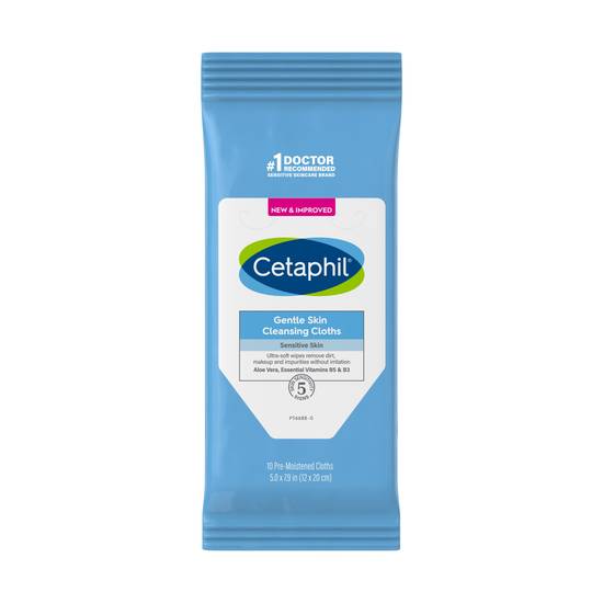 Order Cetaphil Gentle Skin Cleansing Cloth, 10CT food online from Cvs store, MANCHESTER on bringmethat.com