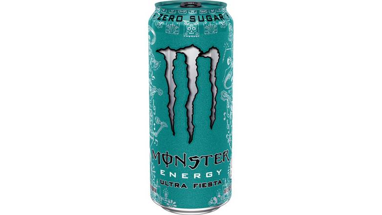 Order Monster Ultra Fiesta Energy Drink Can food online from Trumbull Mobil store, Trumbull on bringmethat.com