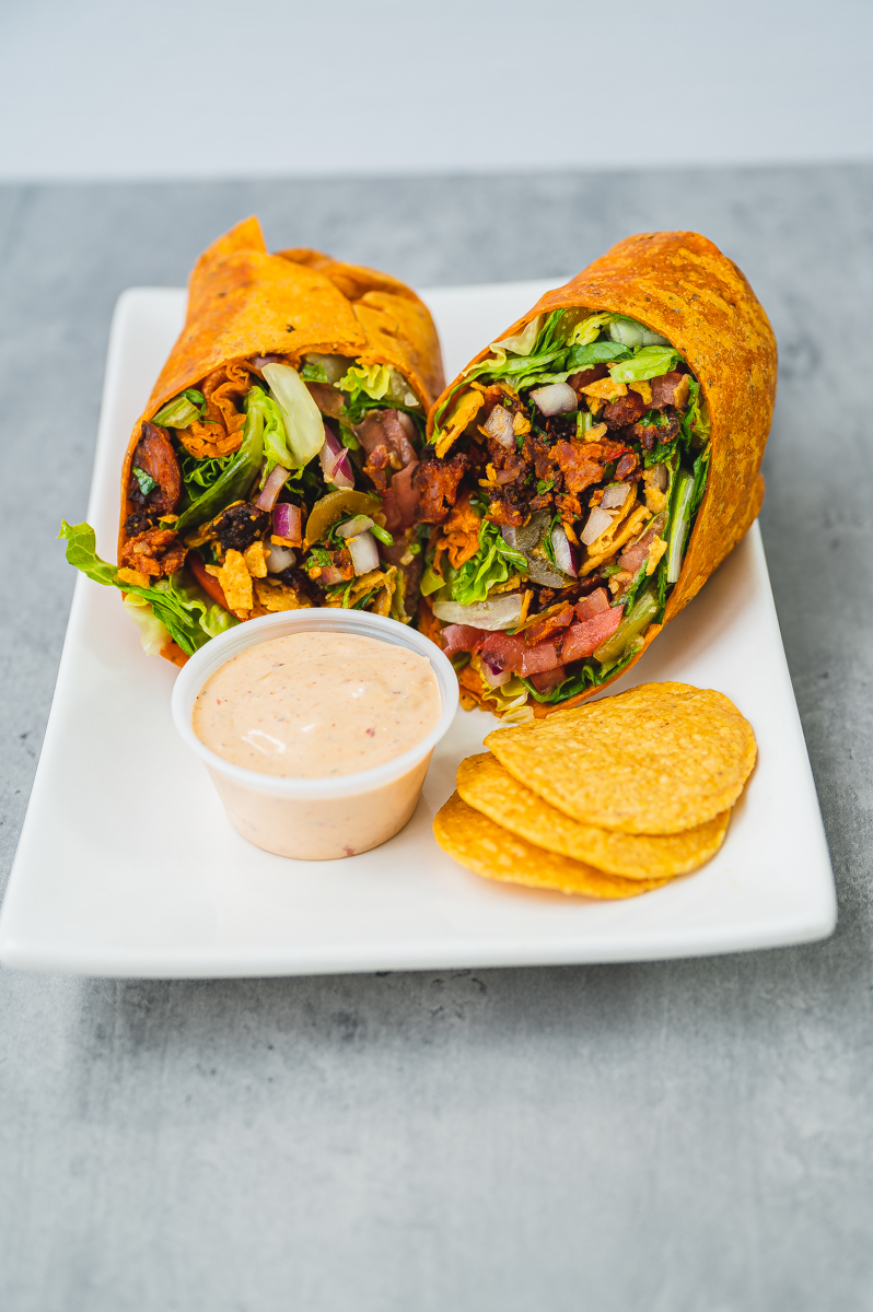 Order Chorizo Mexicali Wrap food online from GreenStreets Salads store, Brooklyn on bringmethat.com