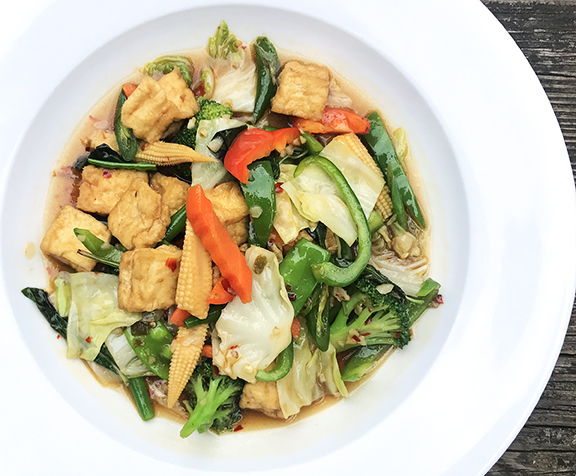Order Kra Prow Tofu food online from Royal Thai store, Washington on bringmethat.com