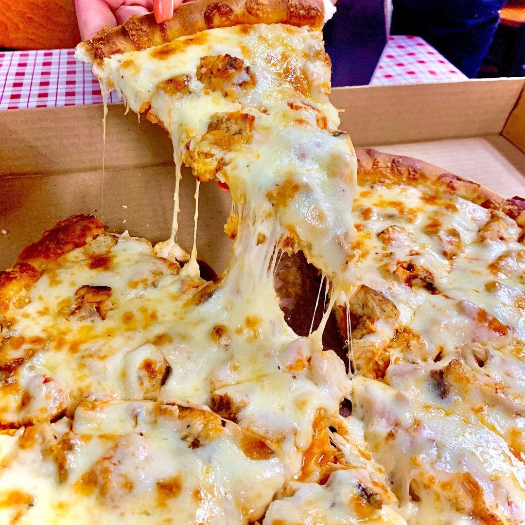 Order Buffalo Chicken Pizza - Small 10" food online from George's Pizza II store, Worcester on bringmethat.com