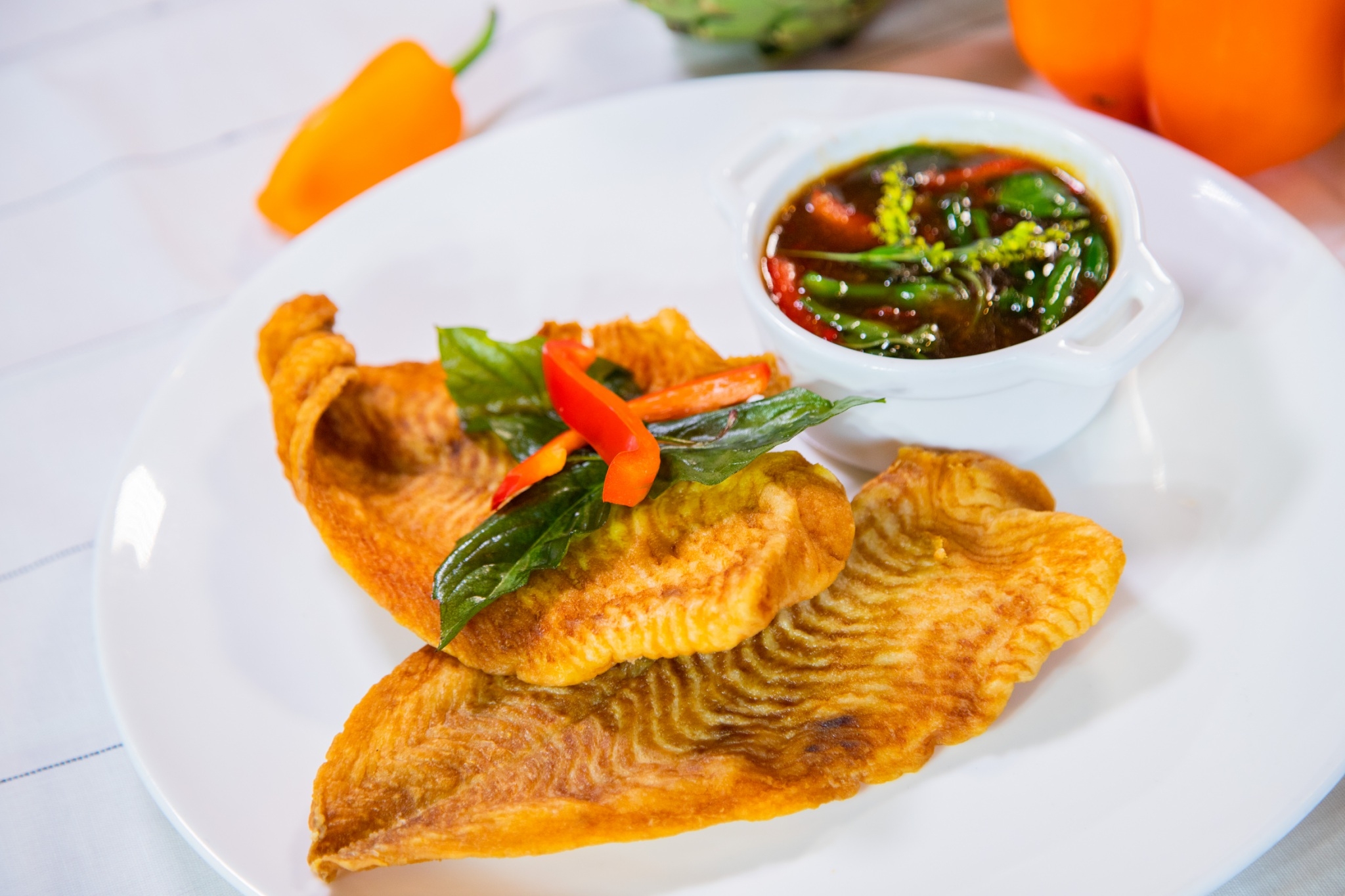 Order Filet Flounder food online from Chao phra ya thai store, Herndon on bringmethat.com