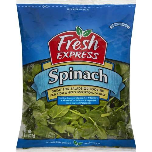 Order Fresh Express · Washed Spinach (8 oz) food online from Safeway store, Bowie on bringmethat.com