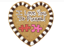 Order I Love you to Pieces! - HV2035 food online from Cookie Co store, Longview on bringmethat.com