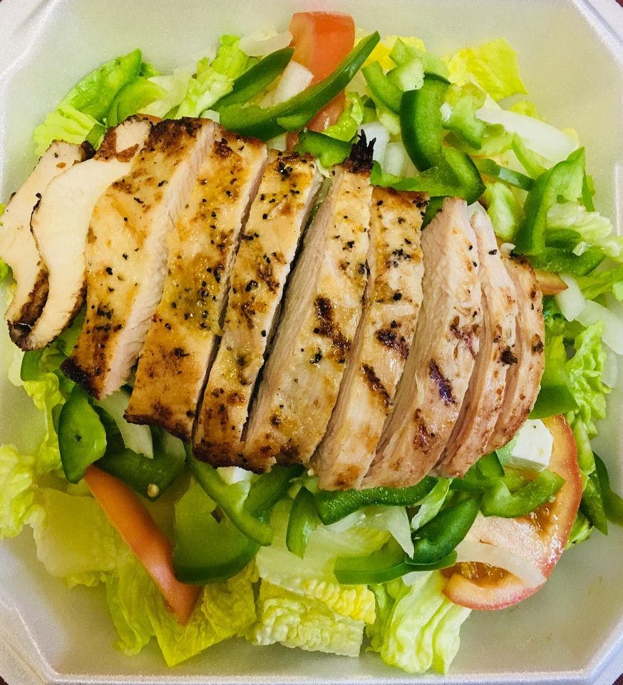 Order Grilled Chicken Salad - Salad food online from Napoli's Pizza store, Anchorage on bringmethat.com