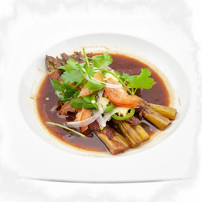 Order Asparagus Beef food online from Roppongi Sushi store, Livermore on bringmethat.com