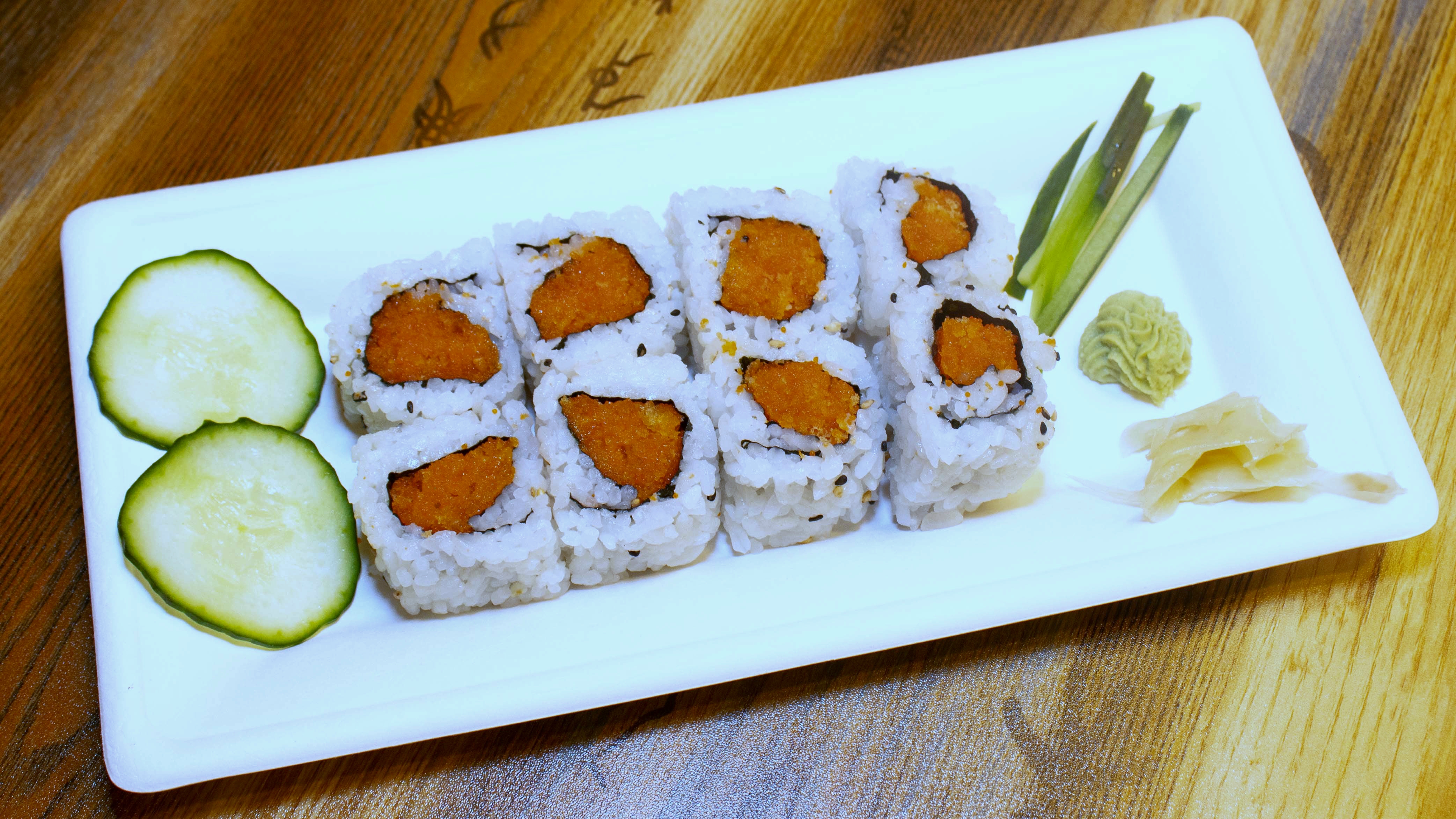 Order *Spicy Crunch Roll food online from Teriyaki Box store, Lawrenceville on bringmethat.com