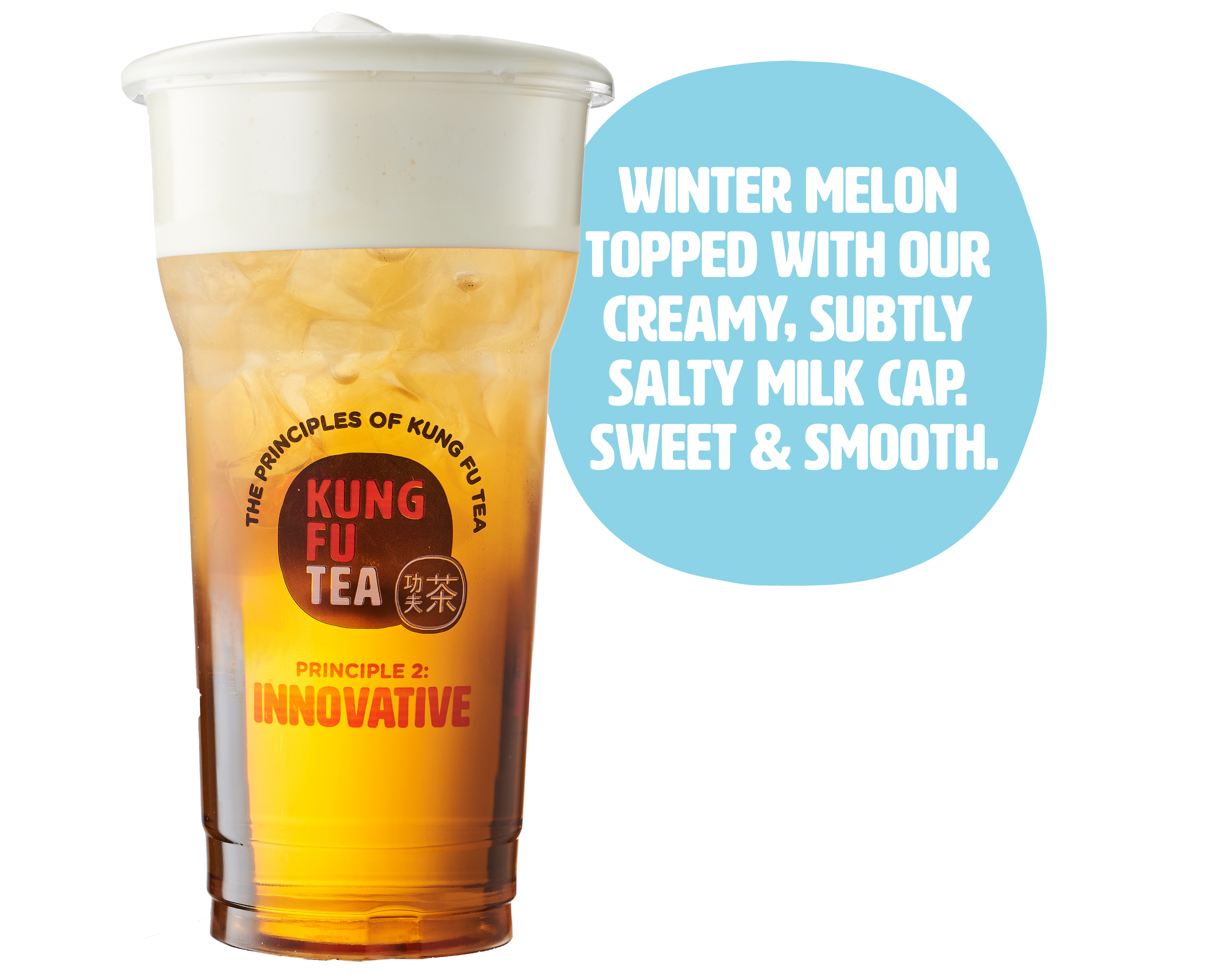 Order Winter Melon Tea Milk Cap food online from Kung Fu Tea store, Rockville on bringmethat.com