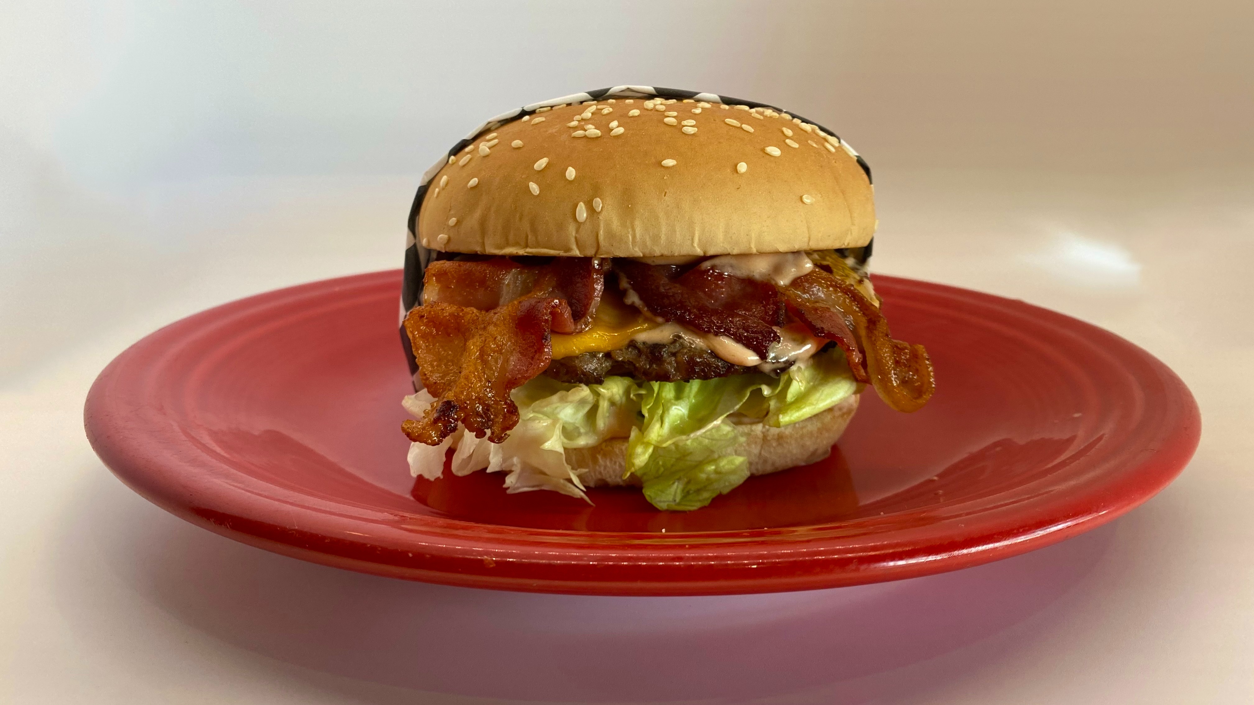 Order The Bacon Cheese Quarter Pounder food online from Burger Palace store, Lancaster on bringmethat.com