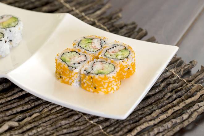 Order California Masago Maki (4 pcs) food online from Sushi + Rotary Sushi Bar store, Aurora on bringmethat.com