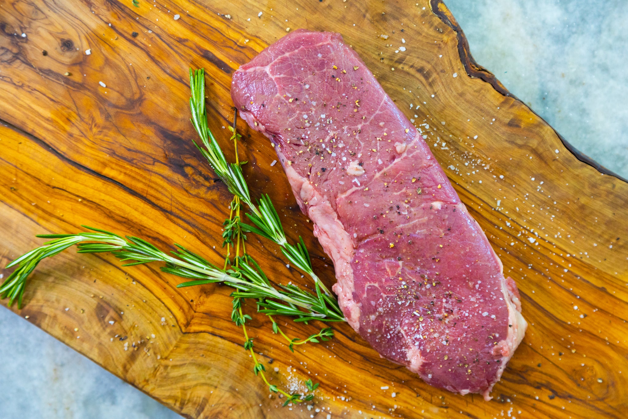 Order Grain Fed Top Sirloin Steak 12 oz. food online from Agridime Meats store, Gilbert on bringmethat.com