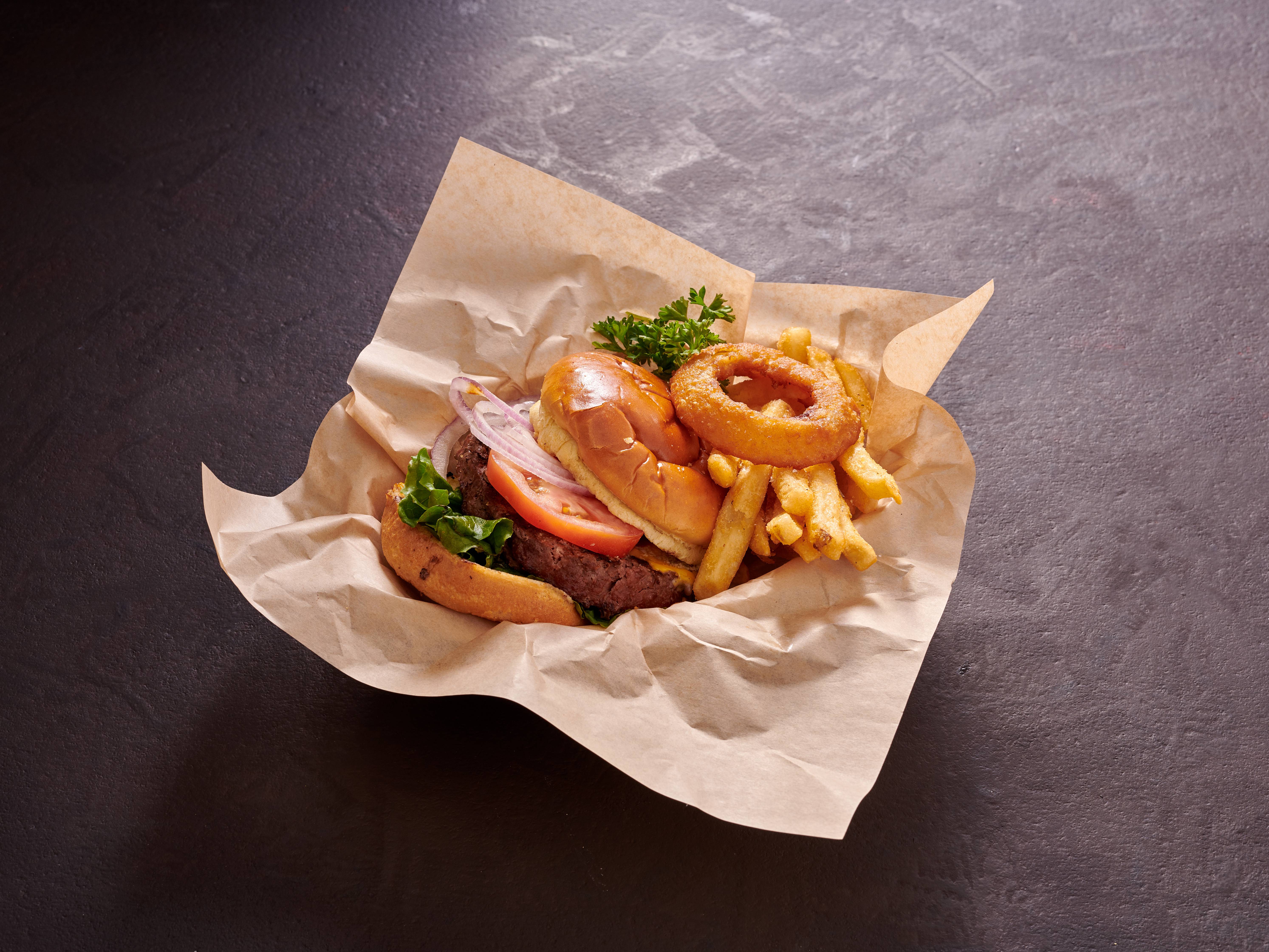 Order Beef Burger with Cheese food online from City Diner store, Falls Church on bringmethat.com
