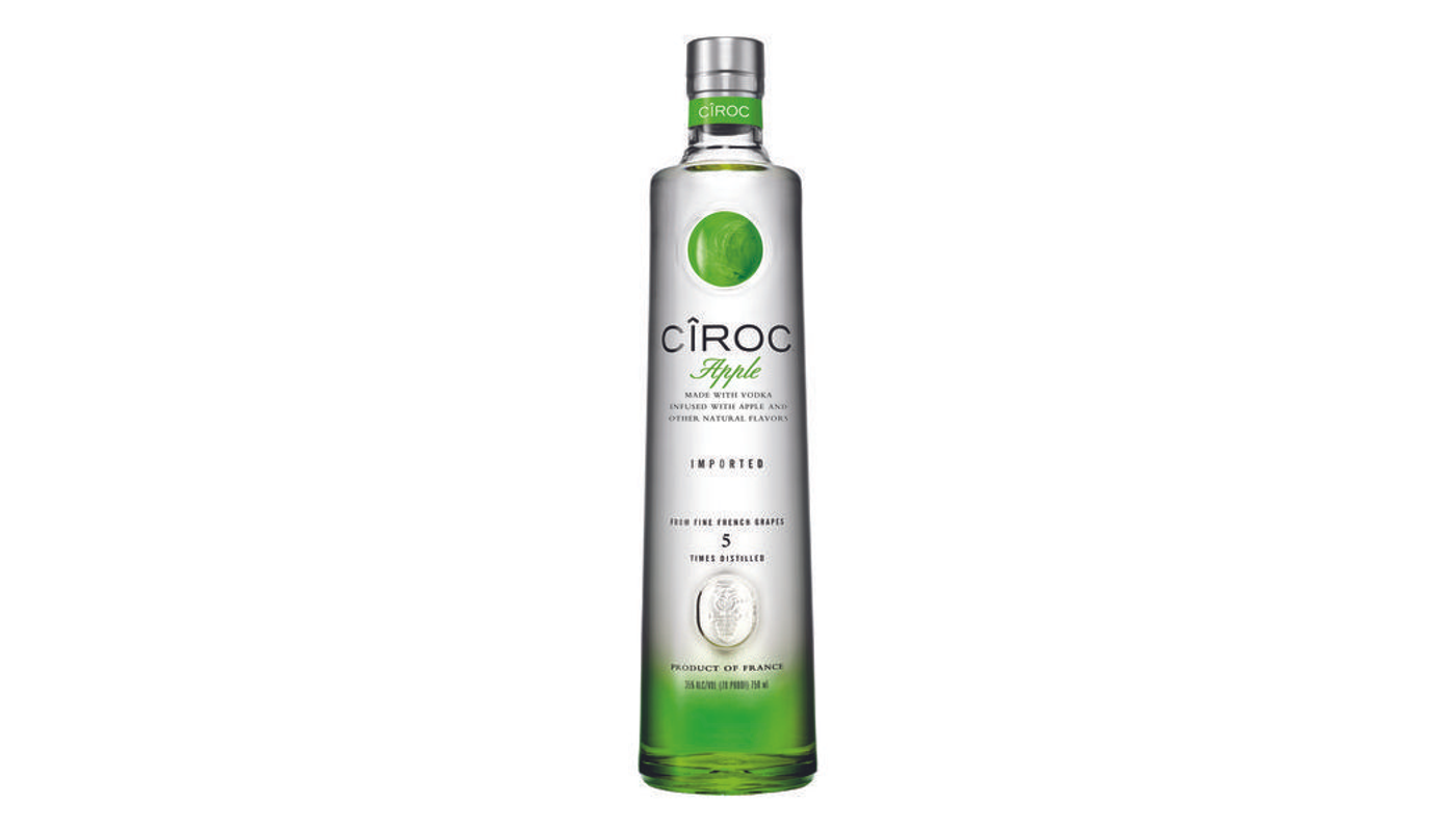 Order Ciroc Apple Vodka 750mL food online from Circus Liquor store, Santa Clarita on bringmethat.com