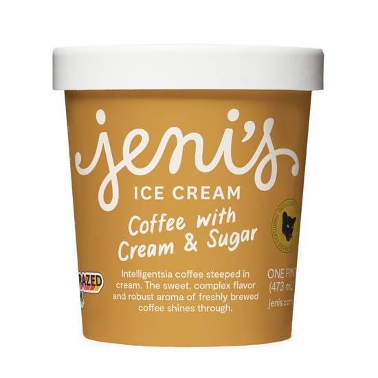 Order Coffee With Cream & Sugar Pint food online from Jeni The Battery store, Cobb County on bringmethat.com