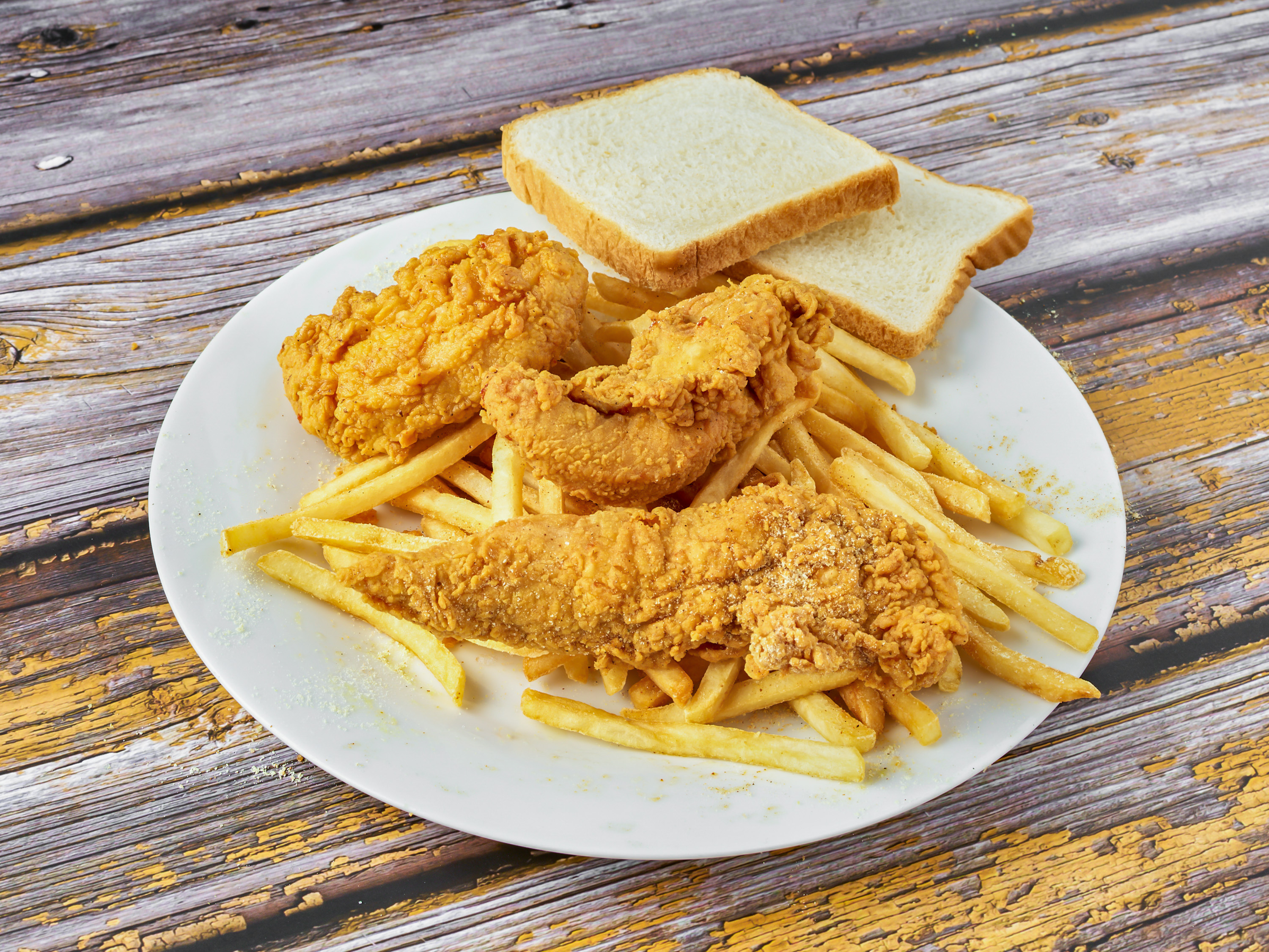 Order Tender with Fries food online from The Original Shark Fish And Chicken store, Danville on bringmethat.com
