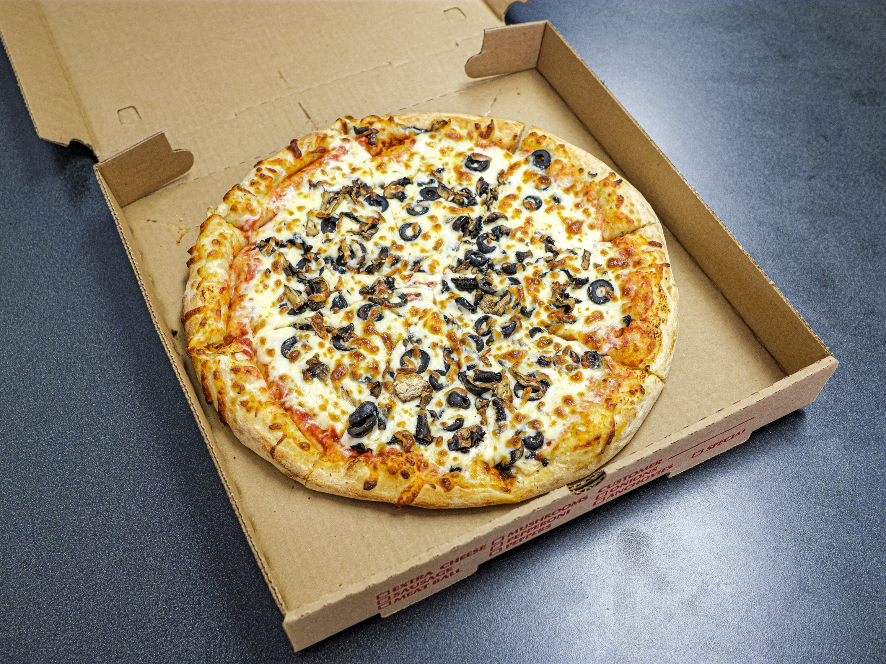 Order 2 Topping Pizza food online from Aladdin's Kitchen store, Washington on bringmethat.com