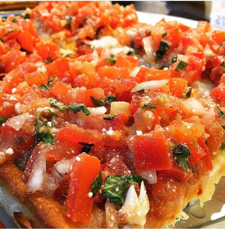 Order Bruschetta Pizza food online from Not Ray's Pizza store, Brooklyn on bringmethat.com