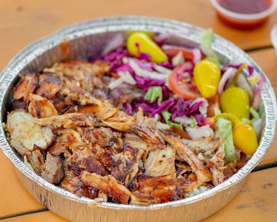 Order Chicken Shawarma Plate food online from Kebab Time store, Houston on bringmethat.com