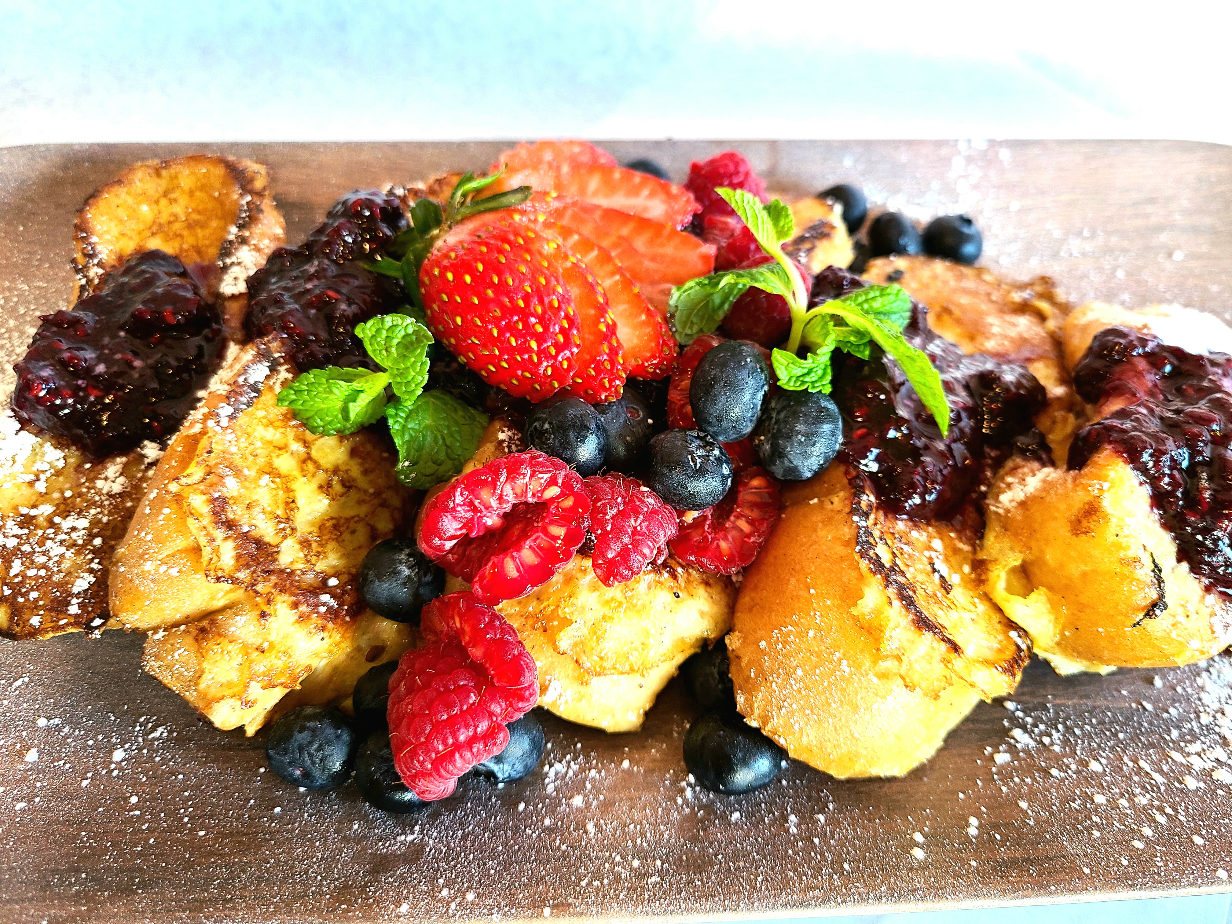 Order Very Berry French Toast food online from The Cafe Krave store, Anaheim on bringmethat.com