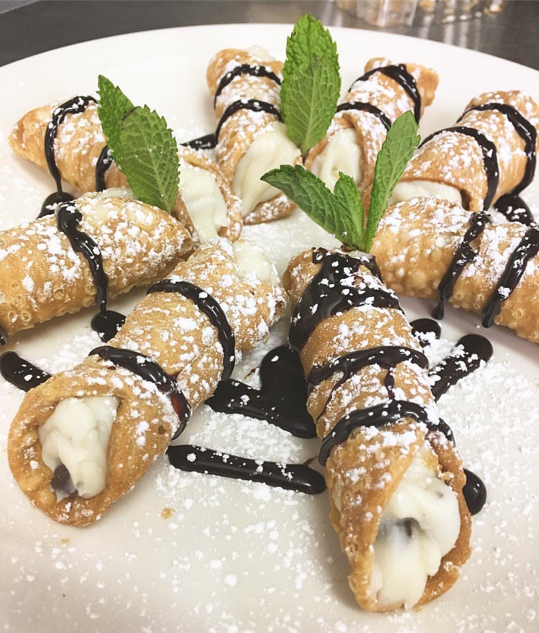 Order Cannoli - 3 Pieces food online from Jp Pizza & Grill store, Wilmette on bringmethat.com