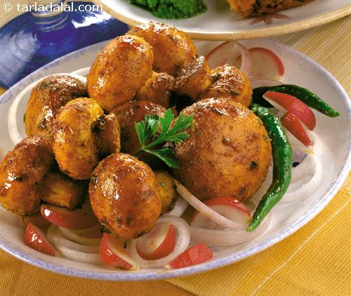 Order Tandoori Mushroom food online from Bawarchi store, New York on bringmethat.com