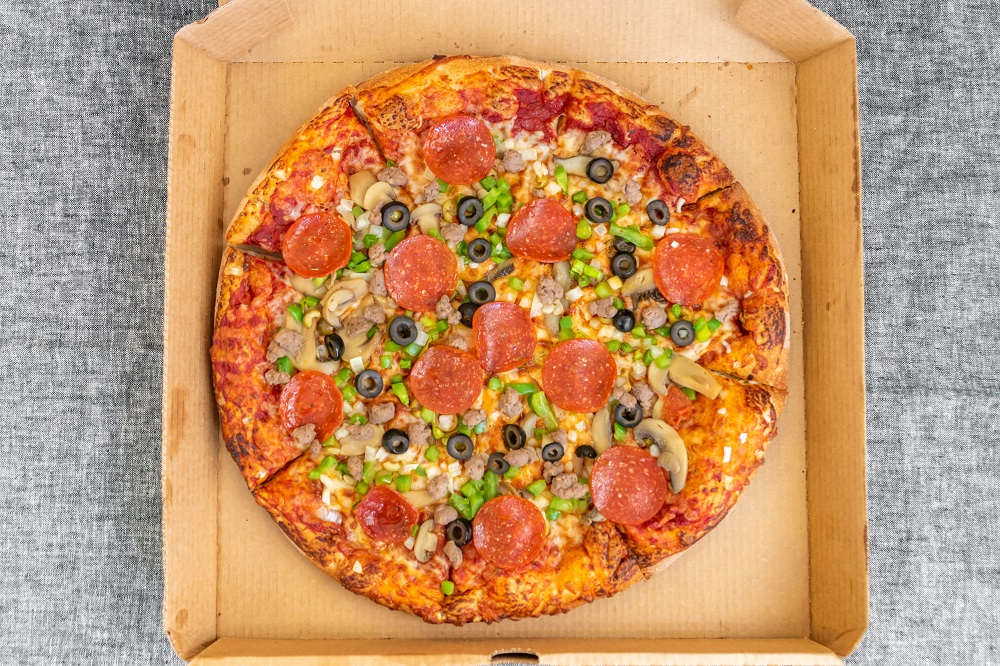 Order Supreme Pizza food online from Tasty Chicken 5 Dollar Pizza & Grill store, Minneapolis on bringmethat.com