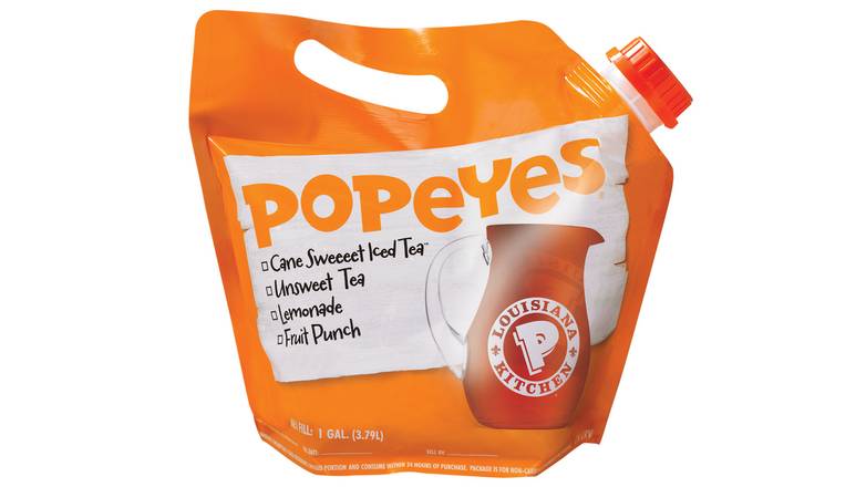 Order CANE SWEEEET ICED TEA™ Gallon food online from Popeye store, Boutte on bringmethat.com