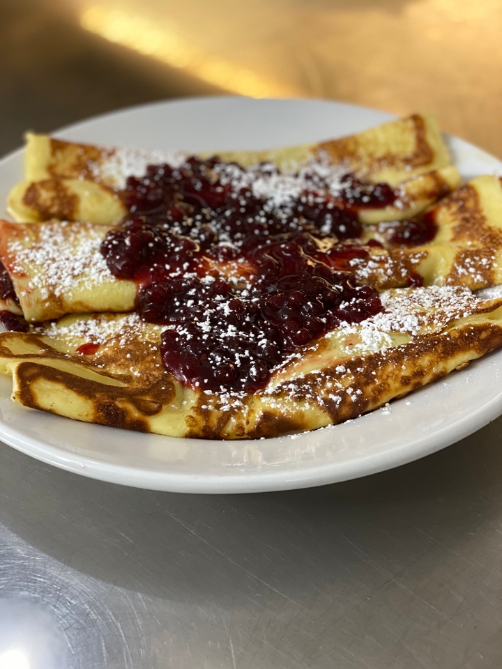 Order SWEDISH LINGONBERRY CREPES food online from The Point Pancake House store, Gurnee on bringmethat.com
