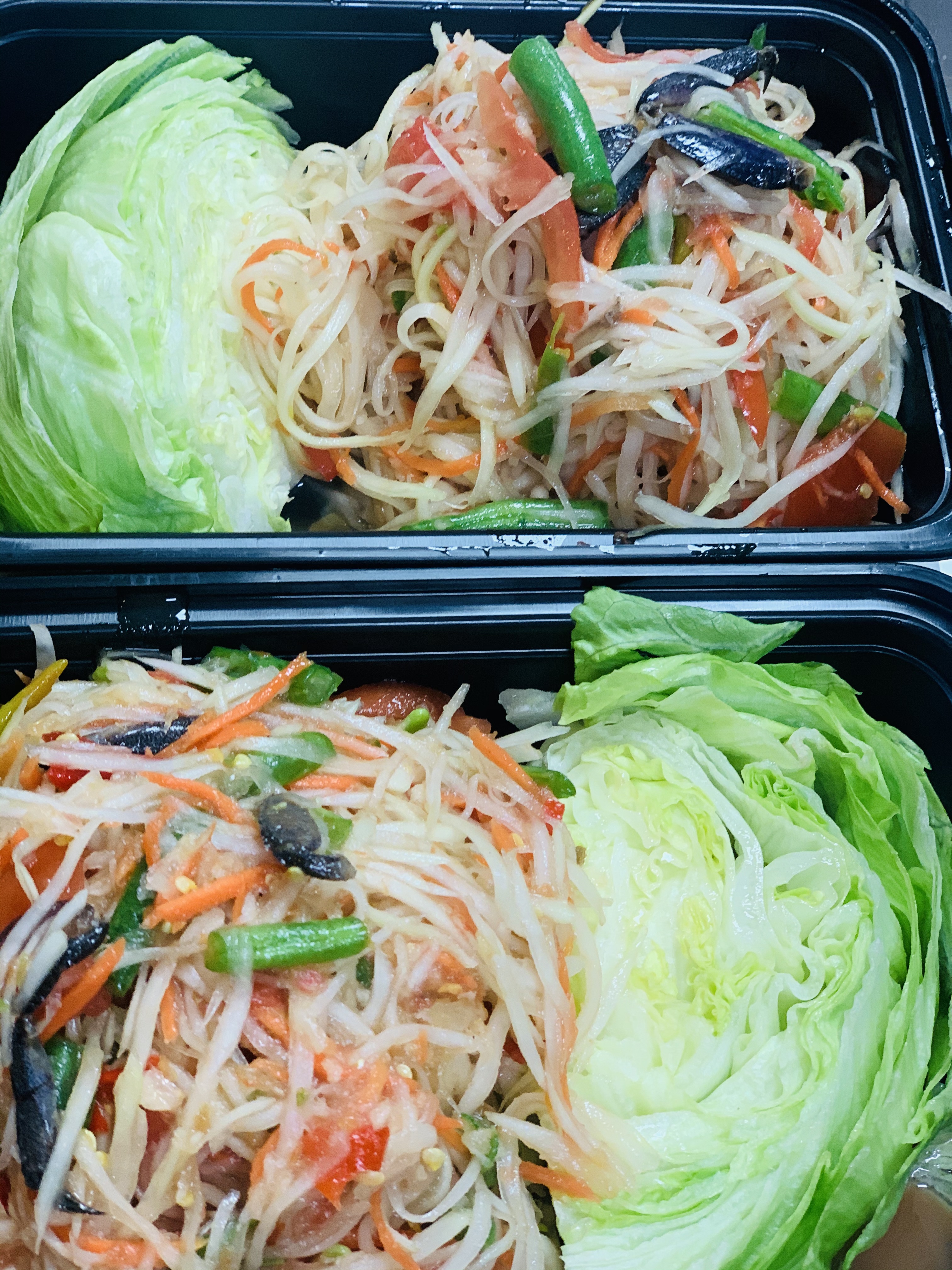 Order Lao papaya Salad  food online from Thai Aroy Dee store, Drexel Hill on bringmethat.com