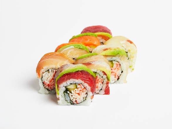 Order Rainbow Roll food online from Sushi Sensei store, Atlanta on bringmethat.com