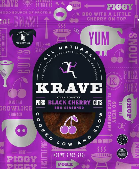 Order KRAVE Gourmet Pork Cuts, Black Cherry Barbecue Flavor, 2.7 OZ food online from Cvs store, MISSION VIEJO on bringmethat.com
