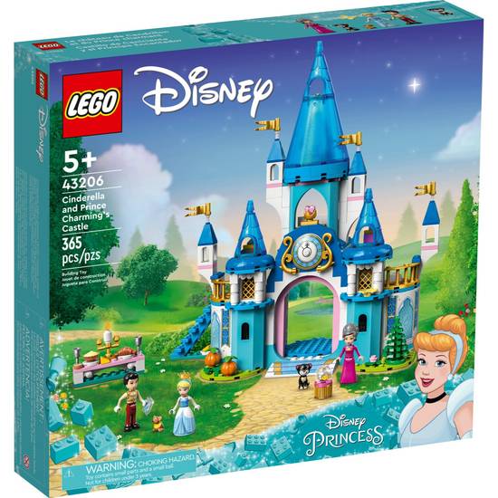 Order LEGO Disney Princess Cinderella and Prince Charming's Castle 43206 food online from CVS store, Worcester on bringmethat.com