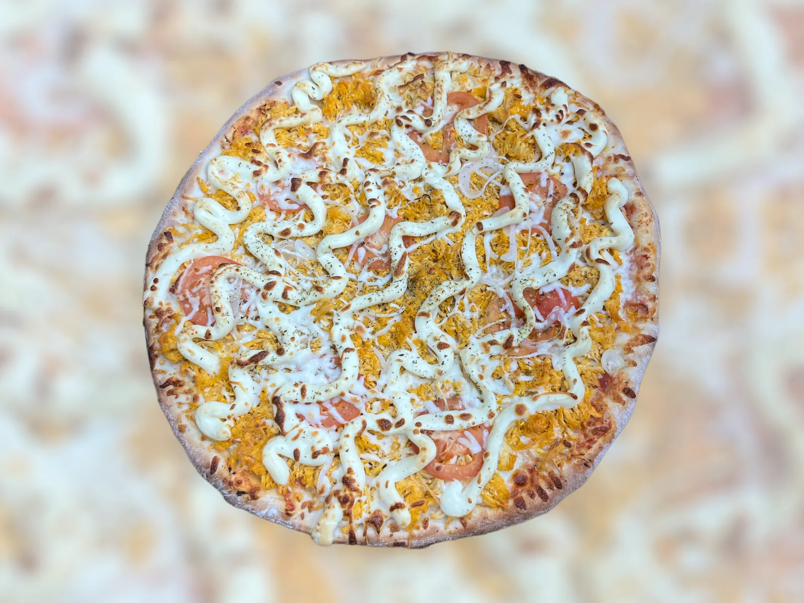 Order Chicken & Catupiry Cheese Pizza food online from Padaria Brasil store, Framingham on bringmethat.com