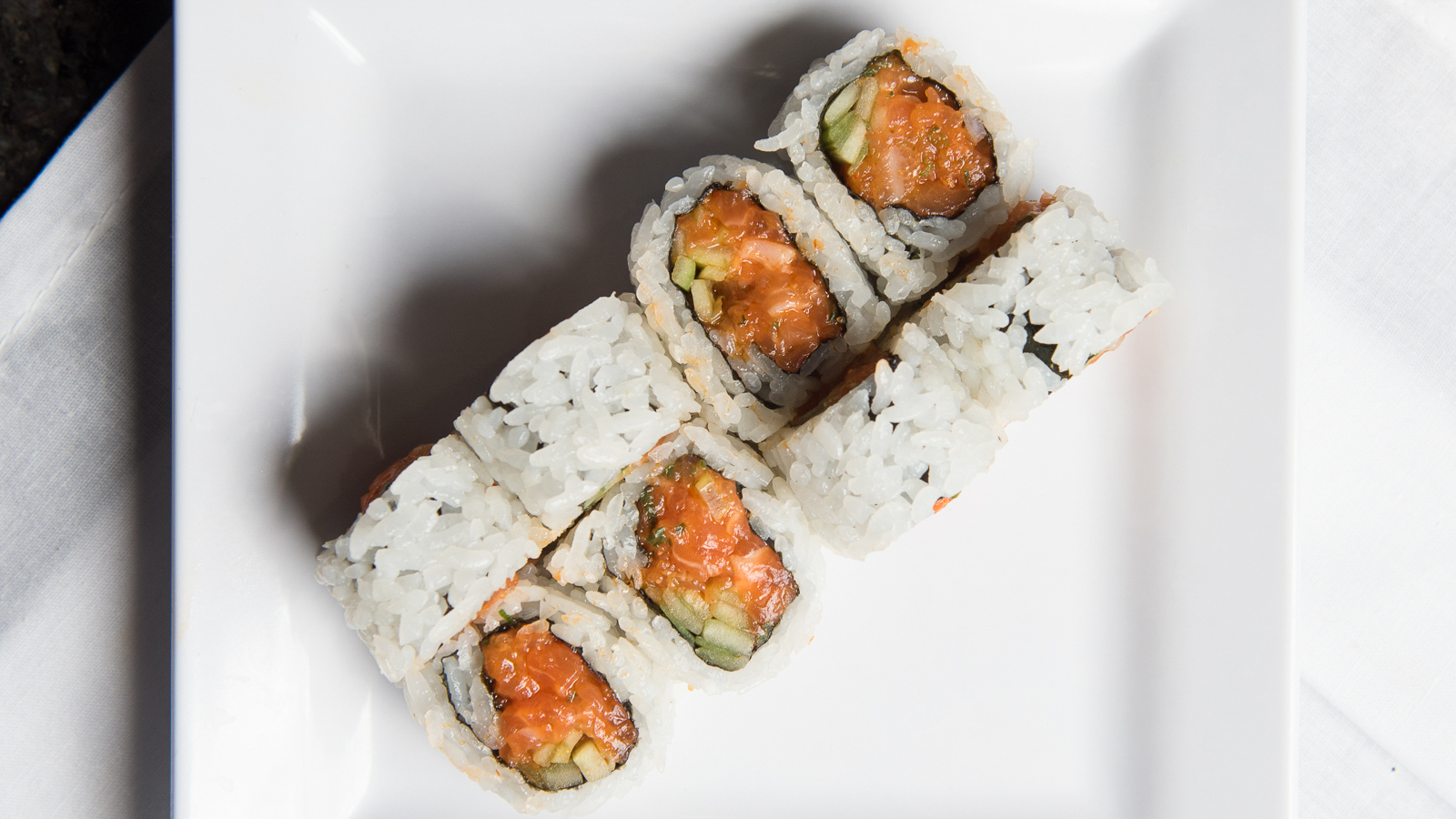 Order Spicy Tuna Roll food online from Sapporo Revolving Sushi store, Las Vegas on bringmethat.com