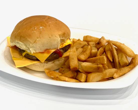 Order Cheeseburger (Beef) food online from 8 Fahrenheit store, Lawrenceville on bringmethat.com