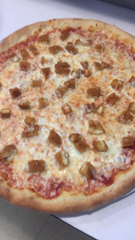 Order Chicken Parm Pizza - Small 12" food online from Rosario Pizza store, Bordentown on bringmethat.com