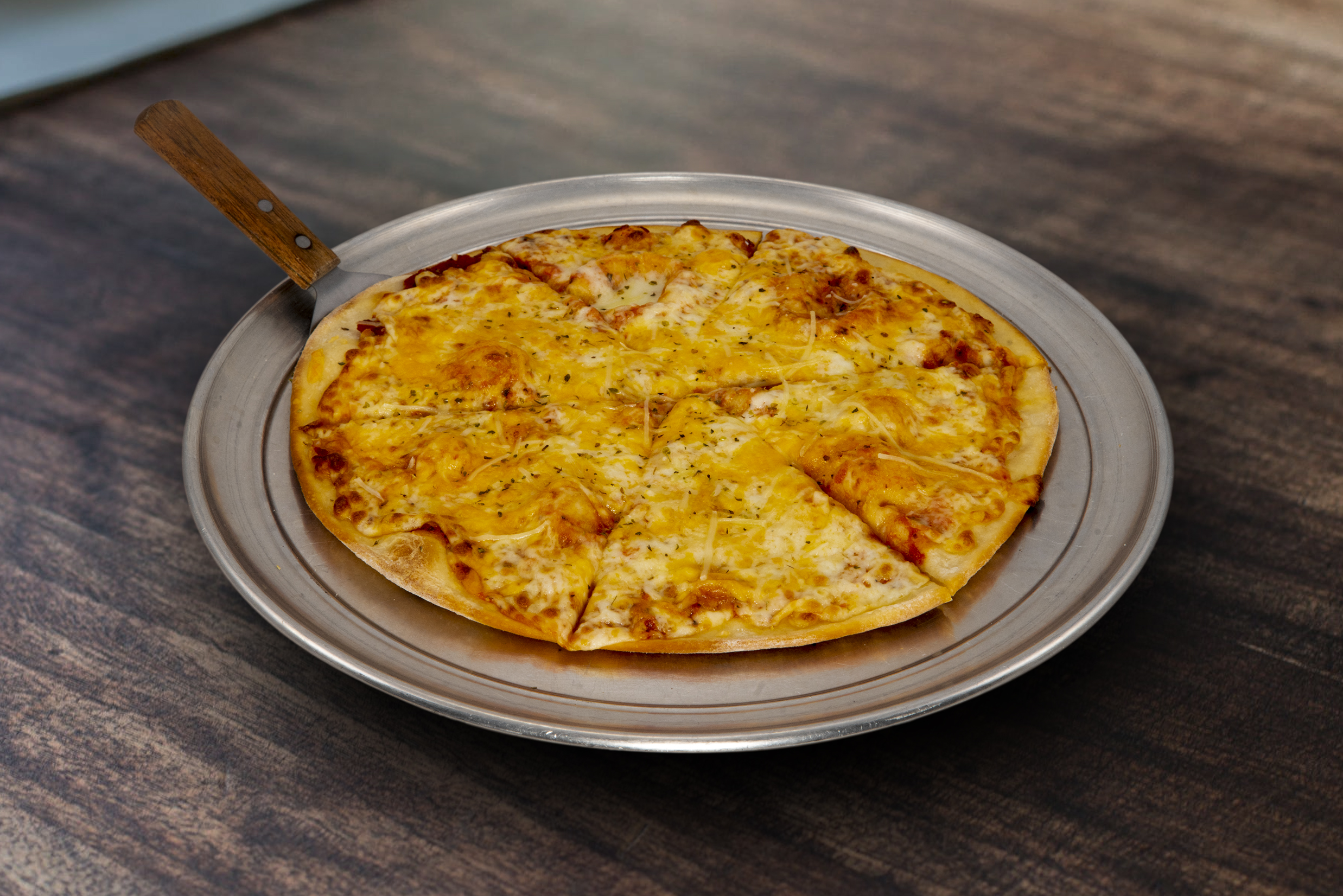 Order Tripple Cheese Pizza food online from Headshots Bar & Grill store, Wichita on bringmethat.com