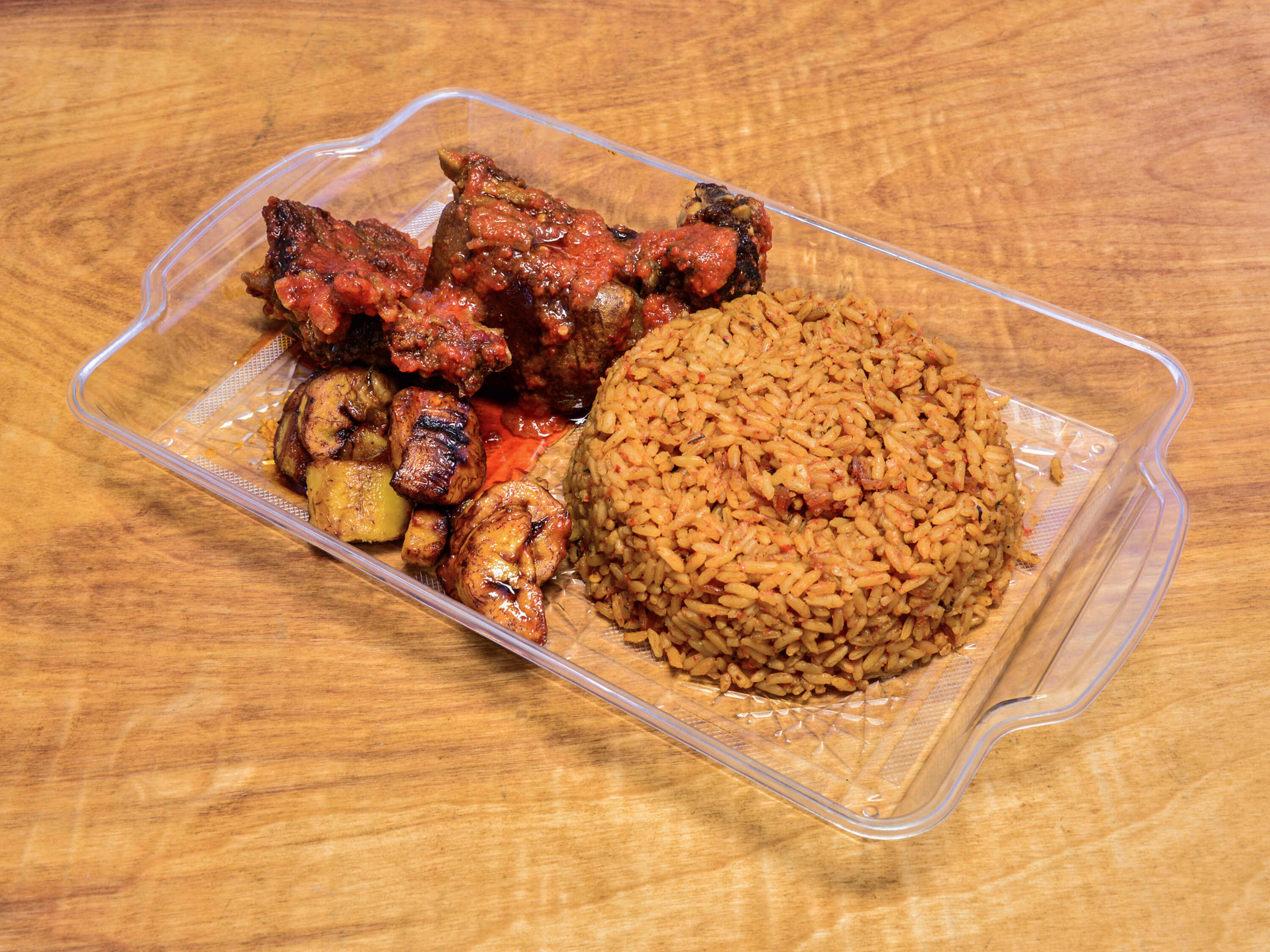 Order Jollof Meal with Beef food online from The Jollof Buka store, Indianapolis on bringmethat.com
