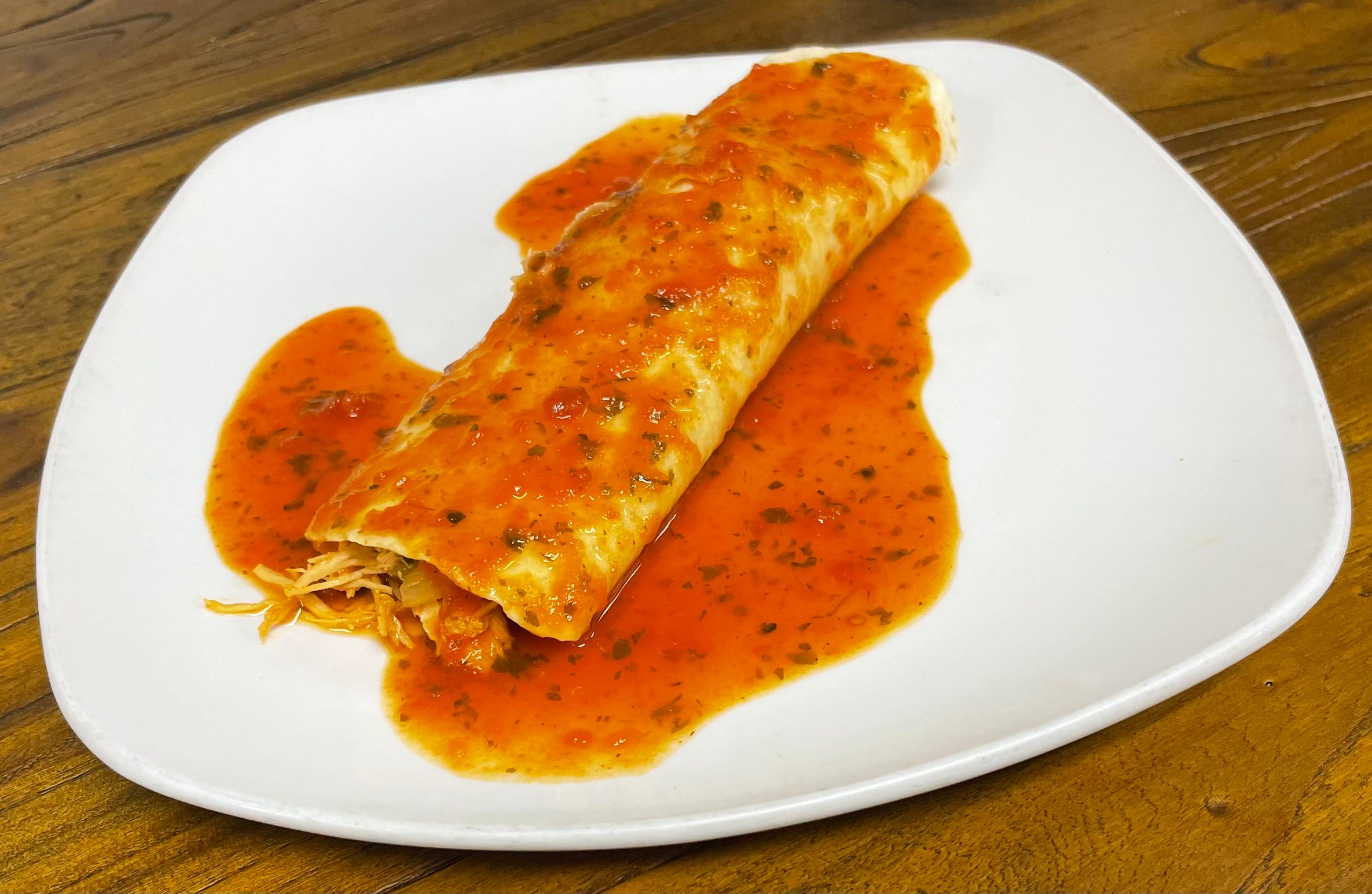 Order Side Chicken Burrito food online from Totopo Mexican Kitchen And Bar store, Pittsburgh on bringmethat.com