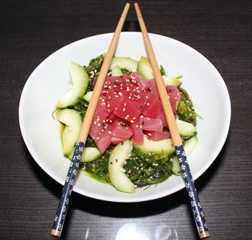 Order Poke Tuna food online from Wow Sushi store, Kentwood on bringmethat.com