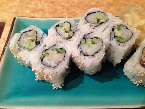 Order 10. Spicy Scallop Roll food online from Sushi House store, San Bruno on bringmethat.com