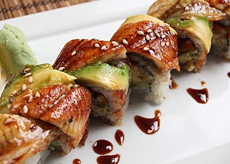 Order Ramen with Eel Special Roll food online from Kiraku Ramen & Sushi store, Gardena on bringmethat.com