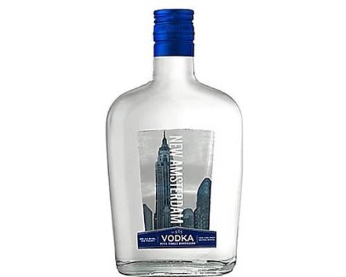 Order New Amsterdam Vodka, 200mL bottle (40% ABV)  food online from Moby Liquor store, Los Angeles on bringmethat.com