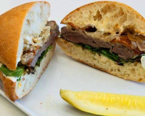 Order Filet Mignon Club Sandwich food online from Pepper Farm Deli store, Santee on bringmethat.com