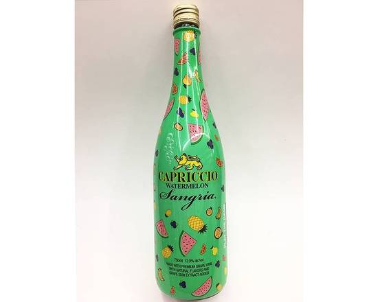 Order Capriccio, Watermelon Sangria (NV) · 750 mL  food online from House Of Wine store, New Rochelle on bringmethat.com