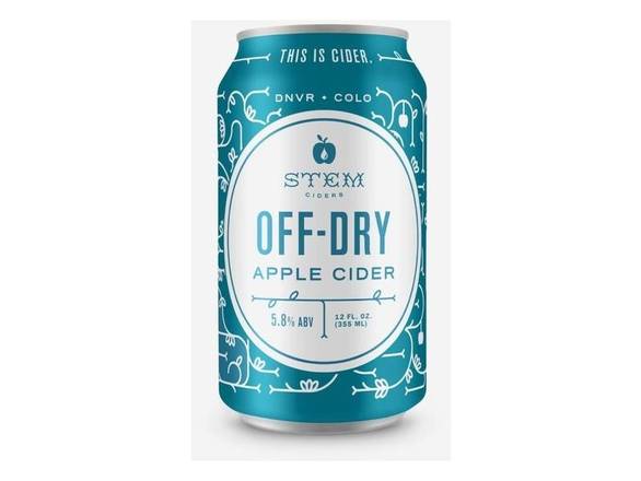 Order Stem Ciders Off Dry - 4x 12oz Cans food online from Shar Armanetti Fine Wine & Spirits store, Carpentersville on bringmethat.com