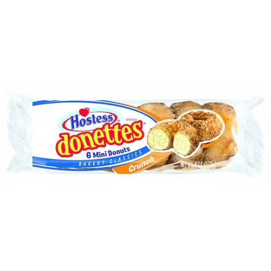 Order Hostess Donettes Crunch Mini Donuts food online from Pepack Sunoco store, Peapack on bringmethat.com