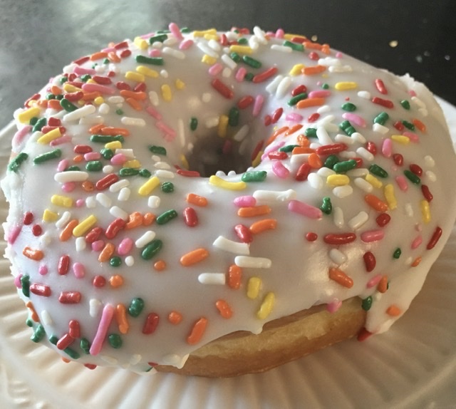 Order Vanilla Frosted Doughnut food online from Doughnuts & Draughts store, Worcester on bringmethat.com